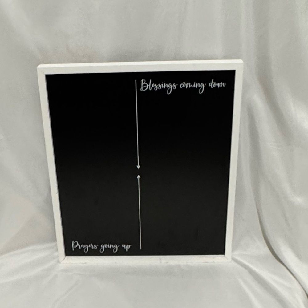 Prayers going up, Blessings coming down Chalkboard decor